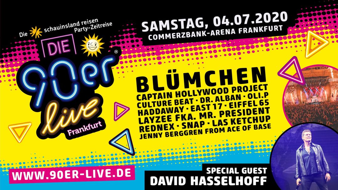 Die 90er live Frankfurt Die 90er live Frankfurt Logo