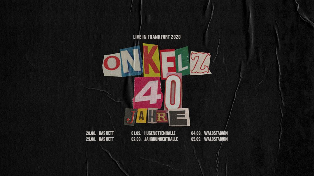 40 Jahre Böhse Onkelz | Hugennottenhalle 40 Jahre Böhse Onkelz | Hugennottenhalle Logo