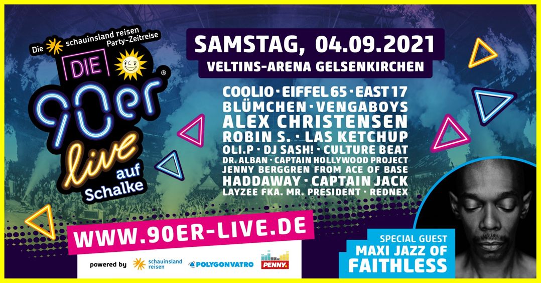 Die 90er live auf Schalke Die 90er live auf Schalke Logo