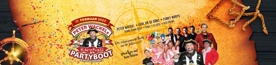 Peter Wackels Karnevals Partyboot Peter Wackels Karnevals Partyboot Logo