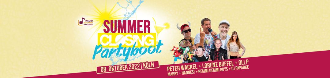 Summer Closing Partyboot 2022 Summer Closing Partyboot 2022 Logo